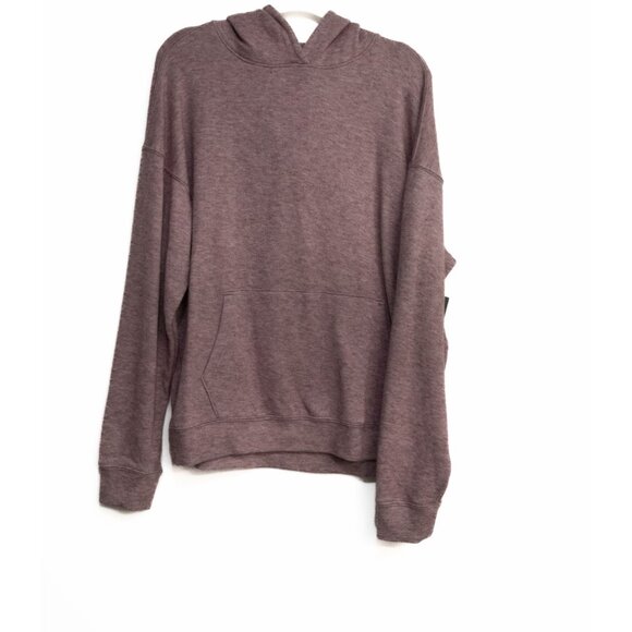 Brown Hooded Sweatshirt With Kangaroo Pocket & Long Sleeves - Picture 1 of 8